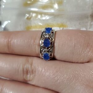 BP Rhodium Plated Ring Size 7